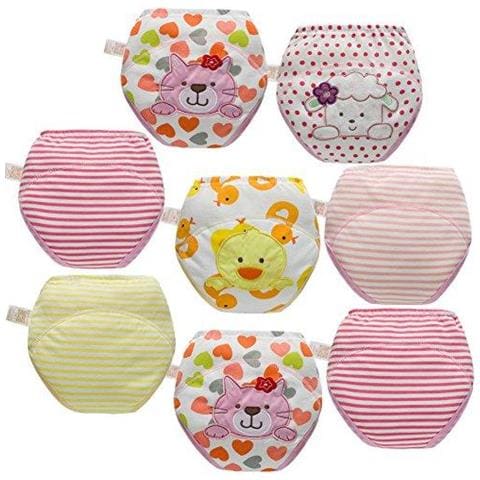 Unisex Bambino Banale Allenando Pantaloni Lavabile Learning Pannolino Dimensione 2-4 Anni (2t 8pcs Girls) - Foto 1