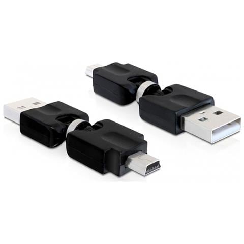 65259, USB 2.0 A, mini USB, Maschio / maschio, Nero, 0,66m - Foto 2