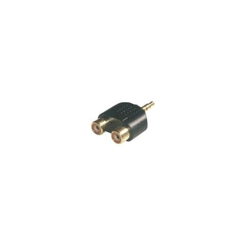 3.5mm / 2xRCA Adapter 3.5mm 2xRCA Nero cavo di interfaccia e adattatore - Foto 1