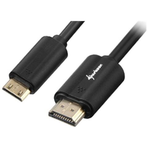 2m, HDMI / Mini HDMI, HDMI, Mini-HDMI, Maschio, Maschio, Dritto, Dritto - Foto 1