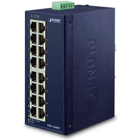 ISW-1600T switch di rete Non gestito Fast Ethernet (10/100) Blu - Foto 1