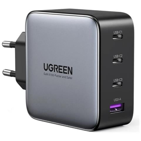 Caricabatterie Rapido da Parete 100W 1xUSB-A Colore Nero - Foto 1