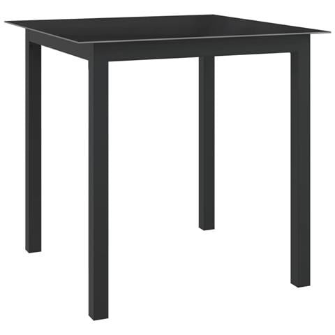 Set Mobili Da Pranzo Per Giardino 5 Pz In Alluminio Antracite - Foto 10