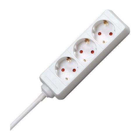Kopp 128688650 Interno 3ac Outlet (s) 3m Rosso, Bianco Prolunghe E Multiple - Foto 1