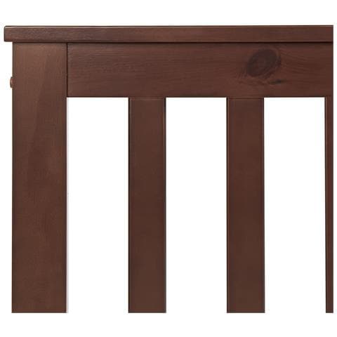 Letto Matrimoniale Legno Scuro 140 X 200 Cm Mayenne - Foto 13