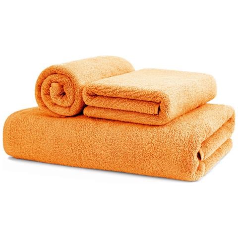 Asciugamani Salvietta Bagno In Morbida Spugna Modello Sophie Colore Arancio Ospite Arancio - Foto 1