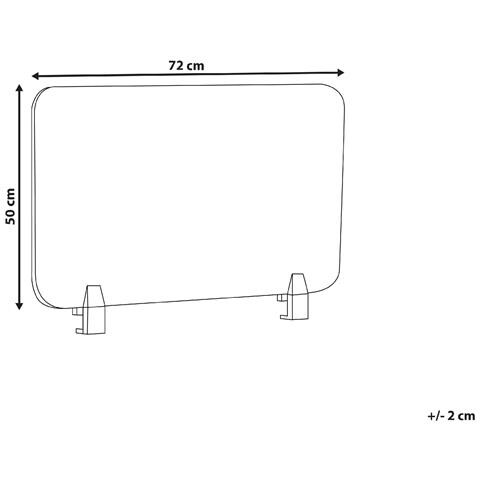 Pannello Divisorio Per Scrivania Beige 72 X 50 Cm Split - Foto 8