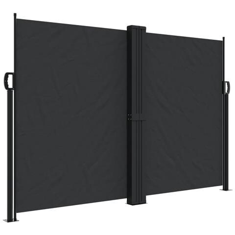 Tenda da Sole Laterale Retrattile Nera 160x600 cm - Foto 1