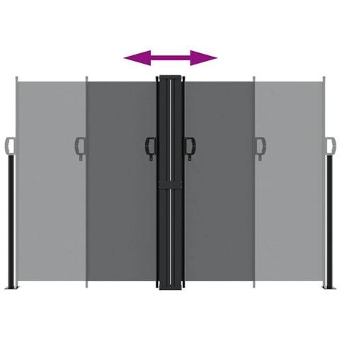 Tenda da Sole Laterale Retrattile Nera 160x600 cm - Foto 10