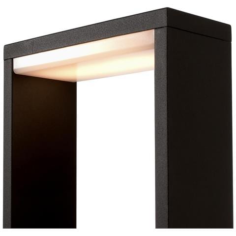 Chertan Lampione Led 12w Alluminio Cemento Pietra Ip54 Luce Esterni Giardino Viale 230v 45cm - Foto 2