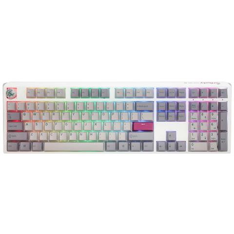 Tastiera USB 4711394380192  per Gaming (Layout Tedesco) Colore Bianco - Foto 1