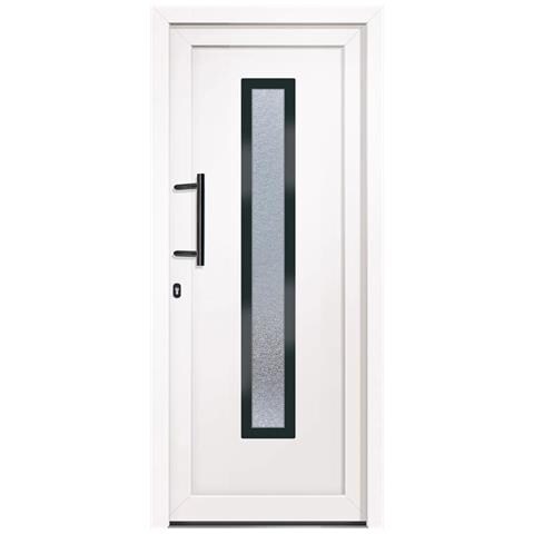 Porta Ingresso Bianca 88x200 Cm In Pvc - Foto 2