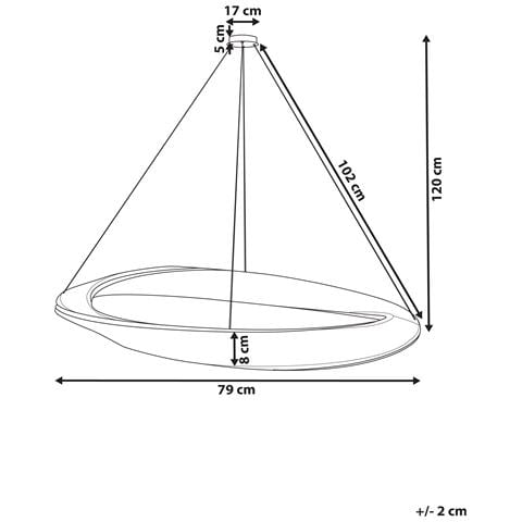 Lampadario Con Led Metallo Oro Rosende - Foto 2