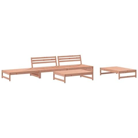 Set Salotto Da Giardino 5 Pz In Legno Massello Di Douglas - Foto 2