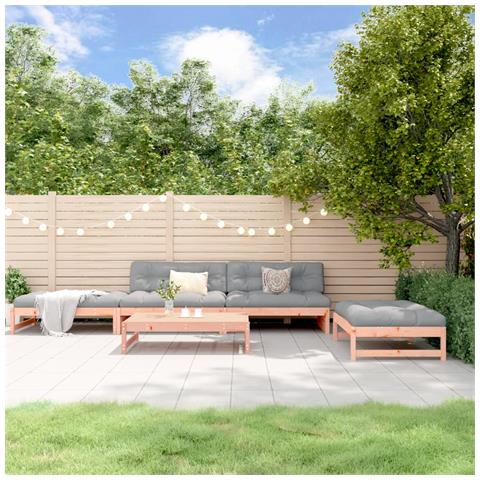 Set Salotto Da Giardino 5 Pz In Legno Massello Di Douglas - Foto 1