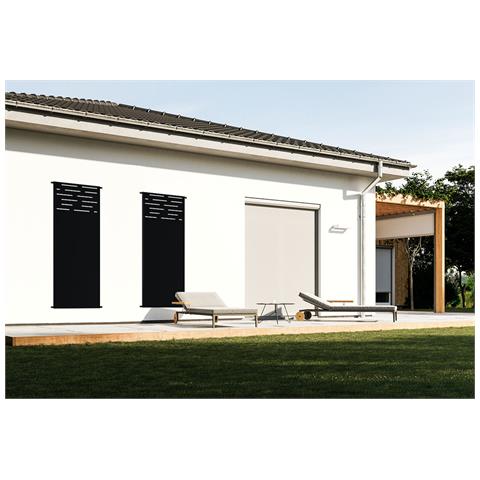 Pannello Decorativo Arlberg Nero H.160cm Motivi Sulla Parte Superiore - Foto 2