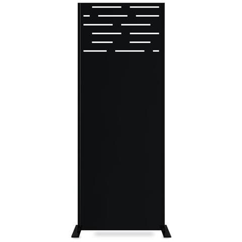 Pannello Decorativo Arlberg Nero H.160cm Motivi Sulla Parte Superiore - Foto 1