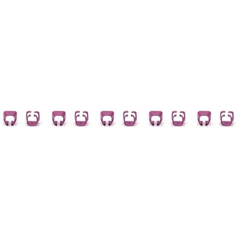 Digitus A-CC-MG, Clip di codifica a colori, Magenta, Cloruro di polivinile (PVC), Cat5e/6, 100 pz, 100 mm - Foto 2