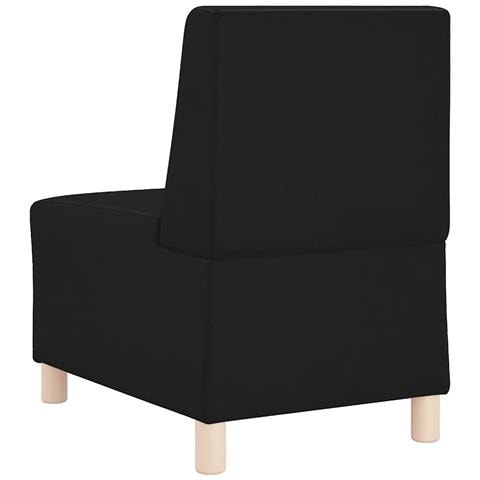 Divano Sedia Nera 55 cm in Similpelle - Foto 2