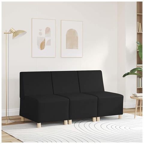 Divano Sedia Nera 55 cm in Similpelle - Foto 8