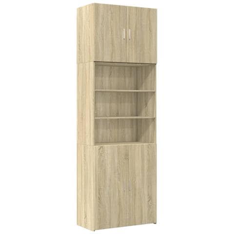Credenza Rovere Sonoma 80x42,5x249 Cm In Legno Multistrato - Foto 2
