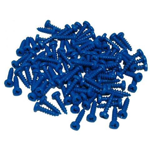 Kit 100 Viti Blu Fissaggio Targa - Foto 1