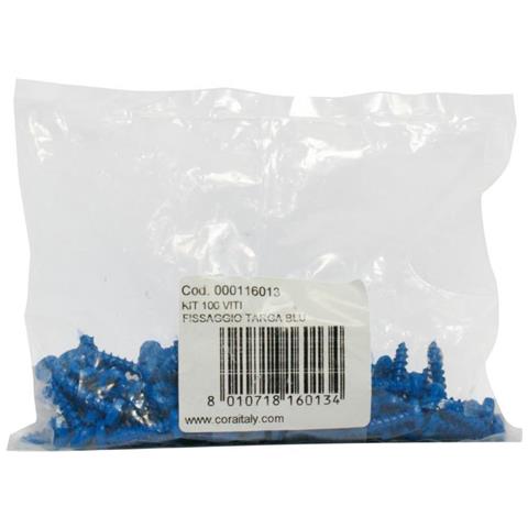 Kit 100 Viti Blu Fissaggio Targa - Foto 2