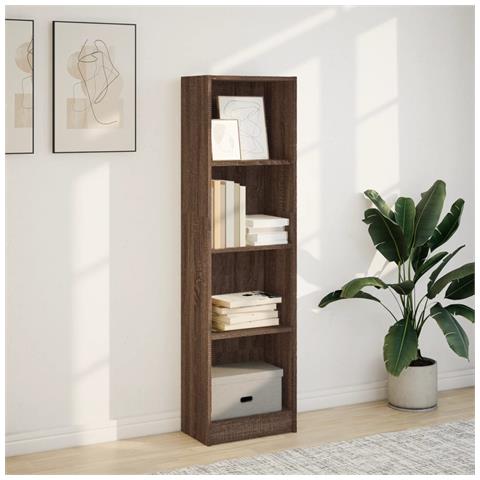 Libreria Rovere Marrone 40x24x143 Cm In Legno Multistrato - Foto 3