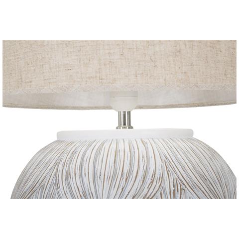 Lampada Da Tavolo Mf159 - Marrone - Poliresina - 38x38x59 Cm - Foto 2