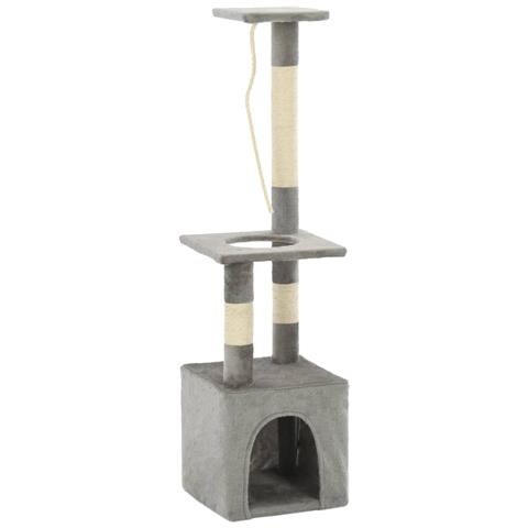 Lusso Casadino - Albero Per Gatti Con Tiragraffi In Sisal 109 Cm Grigio - Foto 2