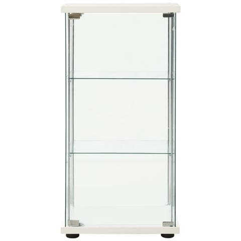 Lusso Casadino -  Armadietto Portaoggetti In Vetro Temperato Bianco - Foto 1