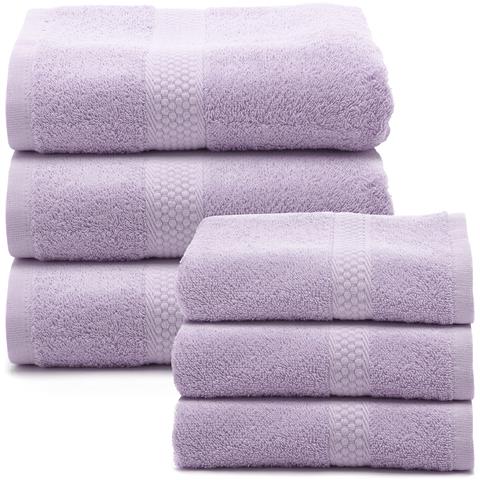 Set Asciugamani In Spugna Spugnissima Spugna In Cotone Colore Viola Misura Standard - Foto 2