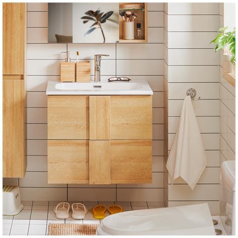 Mobile Base Per Lavabo 61x46x54cm Bzr172-n - Foto 7