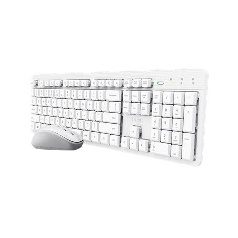 Ody II tastiera Mouse incluso Casa /ufficio RF Wireless QWERTY Inglese US Bianco - Foto 1