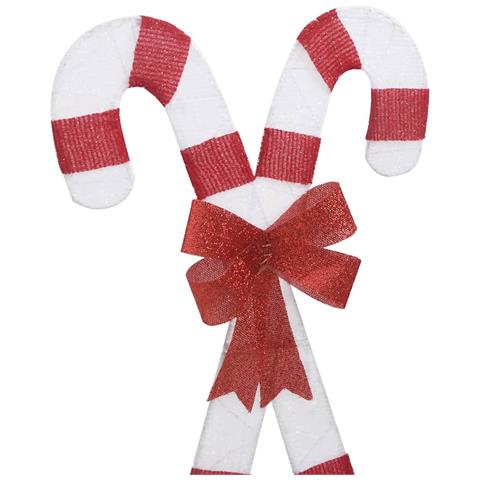 Decorazione Natalizia Bastoncino di zucchero 50LED Bianco Caldo - Foto 9