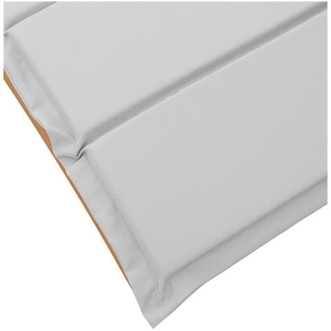 Lettini prendisole con cuscini 2 pcs Grigio chiaro Legno massello di acacia - Foto 9