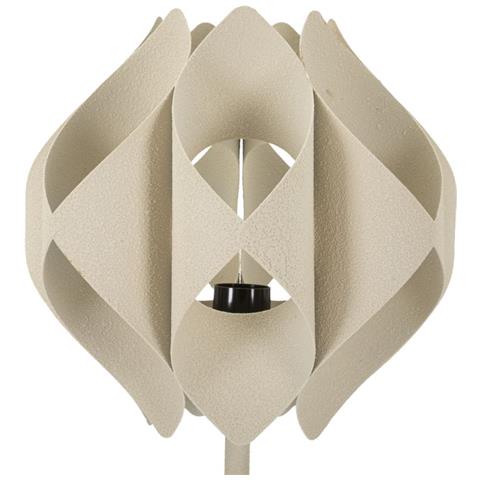 Lampada Da Tavolo Mf763 - Beige - Metallo - 28x28x57 Cm - Foto 2