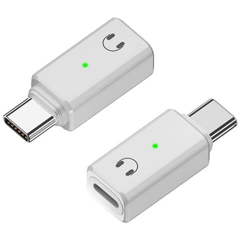 Adattatore Per Cuffie Da Lightning Femmina A Type-c Maschio Per Iphone 15 White - Foto 2
