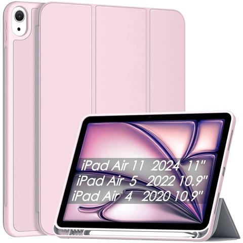 Sonlaryin Custodia Ipad Air 11 2024 Rosa Con Porta Apple Pencil Auto Wake - Foto 1