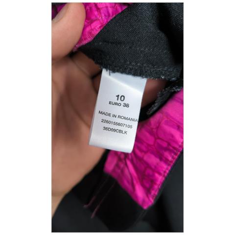 Topshop Pantaloni Da Donna Comodi, Larghi Ed Eleganti Neri Taglia 38 - Foto 2