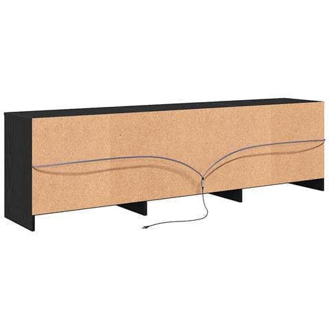 Mobile TV con cassetto Nero 182 x 34 x 50 cm Legno multistrato - Foto 9