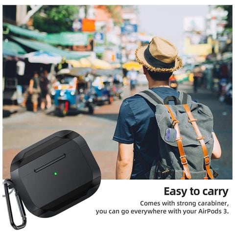 Custodia Protettiva Compatibile Con Airpods Pro 2 - Anti-caduta, Copertura In Pc Antigraffio Con Portachiavi - Foto 5