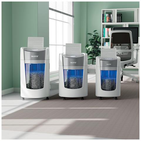 IQ OptiMax Home Office 225 distruggi documenti Taglio a frammenti 58 dB Grigio, Bianco - Foto 2