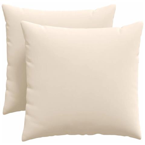 Cuscini da Divano 2 pcs Beige 50 x 50 cm Tessuto - Foto 1