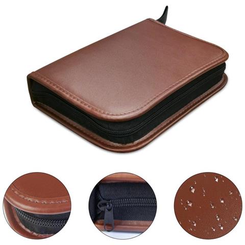 Custodia Marrone In Pelle Pu Per Accessori Da Golf - Kit E Organizer Portatile Per Attrezzi Da Golf - Foto 2