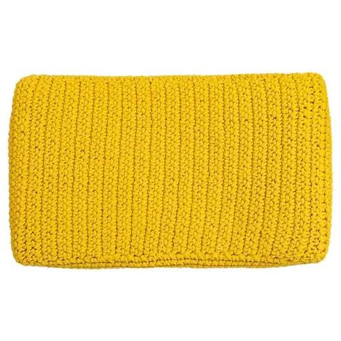 Panca In Legno E Cotone 67x30x43h Cm Giallo - Foto 6