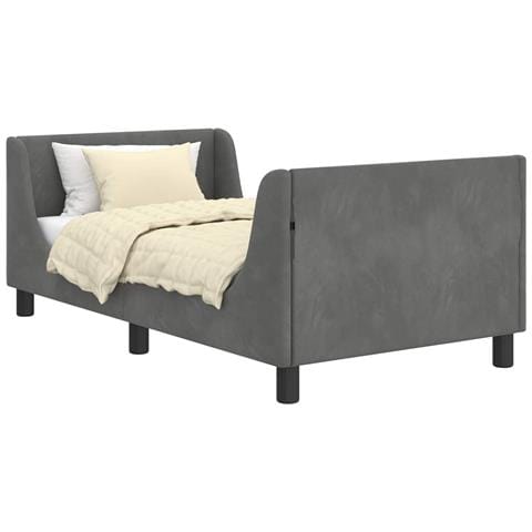 Struttura letto bambini con testata Grigio scuro 80 x 160 cm - Foto 1