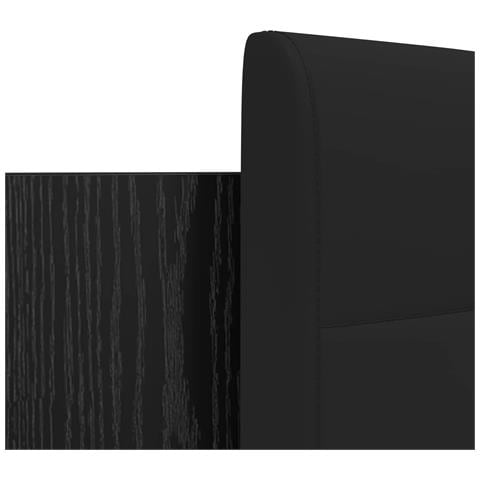 Struttura letto con testata Rovere Nero 180 x 200 cm - Foto 9