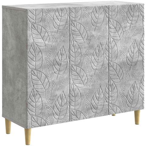 Credenza Grigio Cemento 89 x 34,5 x 80 cm Legno ingegnerizzato - Foto 1