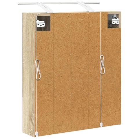 Mobiletto per specchio da bagno Rovere Sonoma 60 x 14.5 x 70 cm - Foto 9